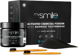 Mysmile Aktivt Kolpulver + Bambutandborste